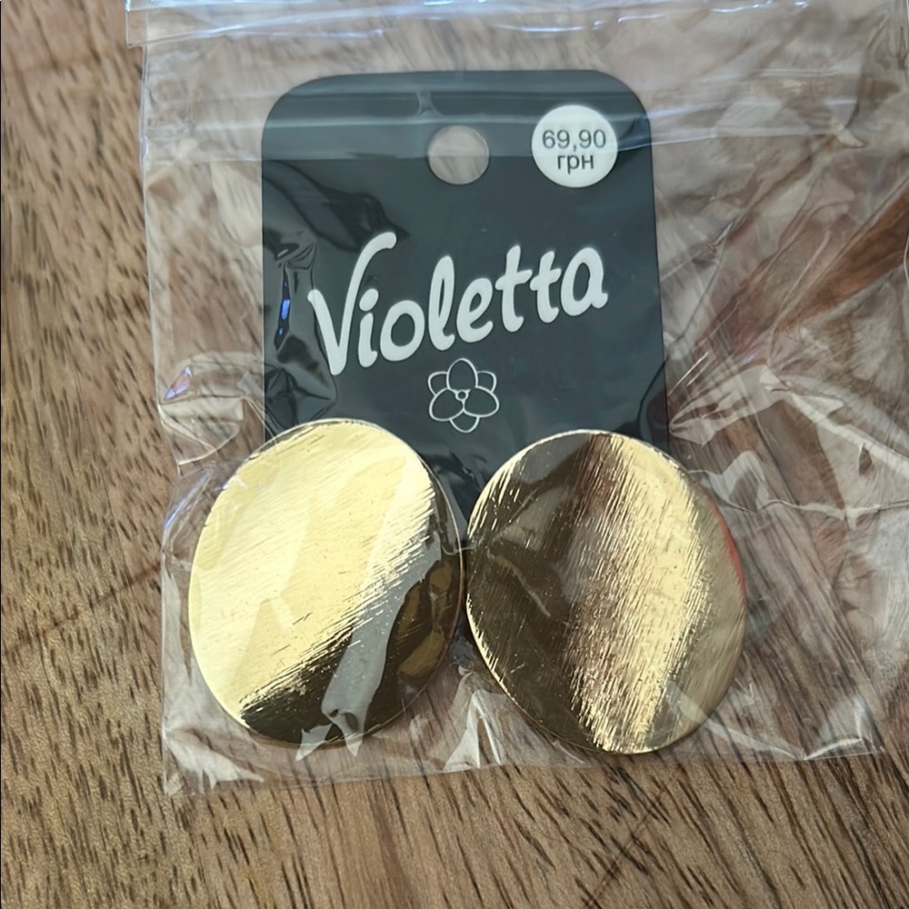 #1 - Violetta Gold Earrings